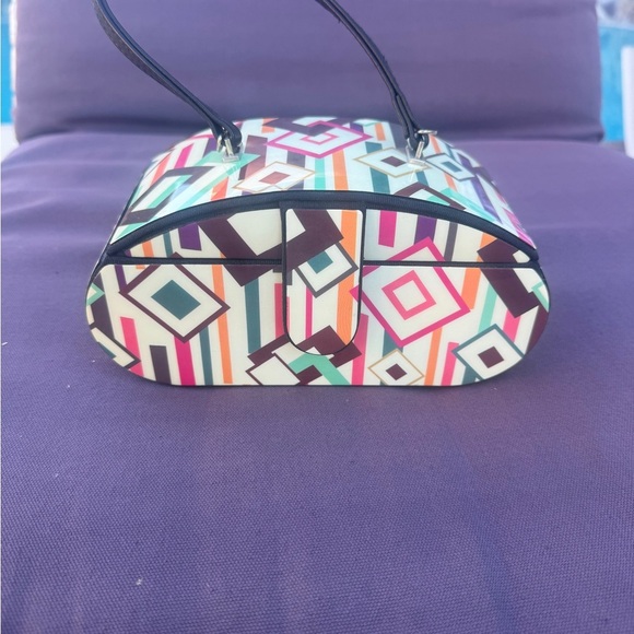Handbags - Geometric Multicolor Handbag Jewelry box